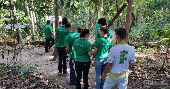 Turmas do IFMT Campus Juína em parceria com a Secretaria de Agricultura iniciam obras de revitalização da trilha ecológica 